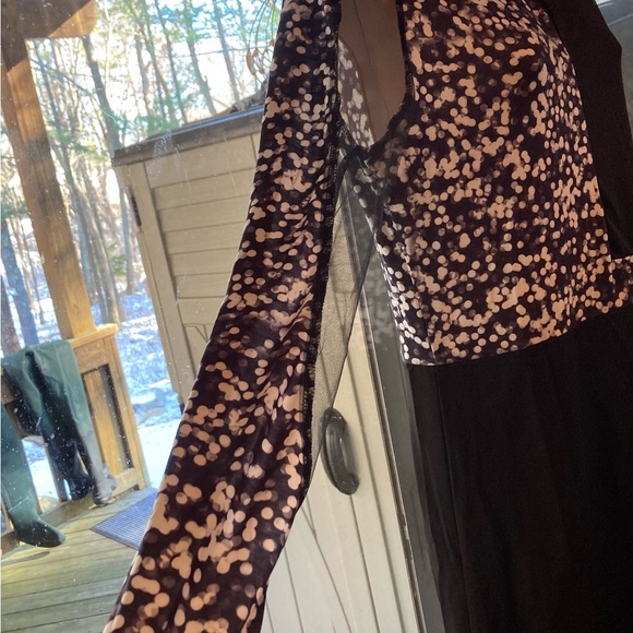 NWT, Black dress with white and gray dots. - Picture 2 of 4
